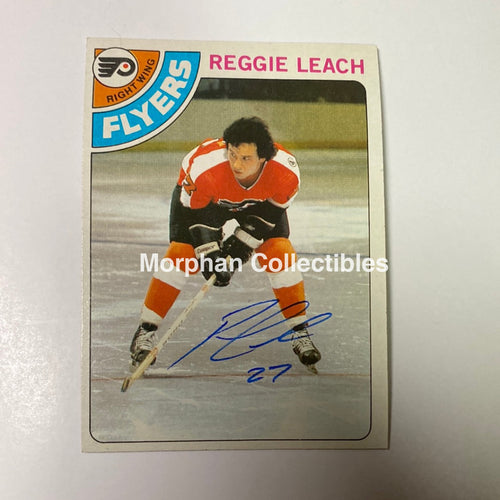 Reggie Leach Autographed Card - 1978/79 Topps