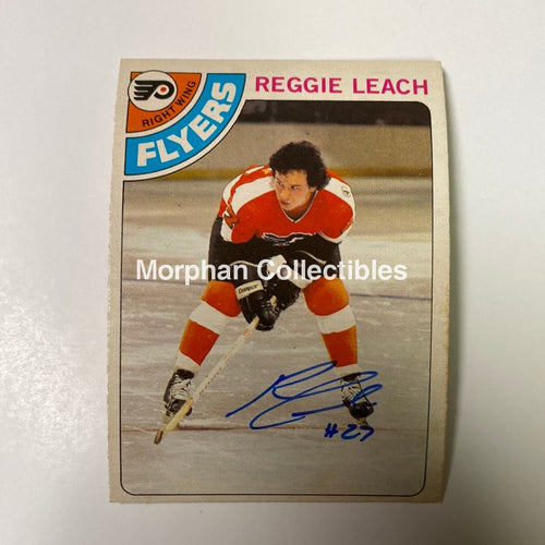 Reggie Leach Autographed Card - 1978/79 Opc