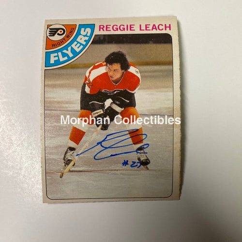 Reggie Leach Autographed Card - 1978/79 Opc