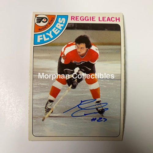 Reggie Leach Autographed Card - 1978/79 Opc