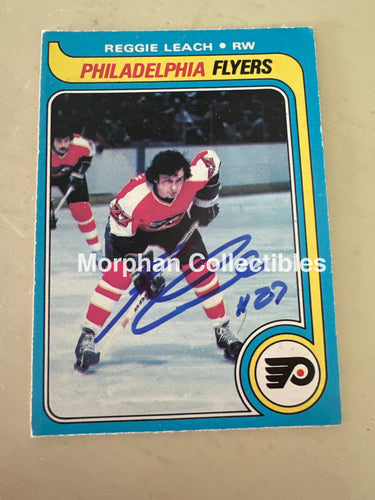 Reggie Leach - Autographed Card - 1979-80 OPC Card