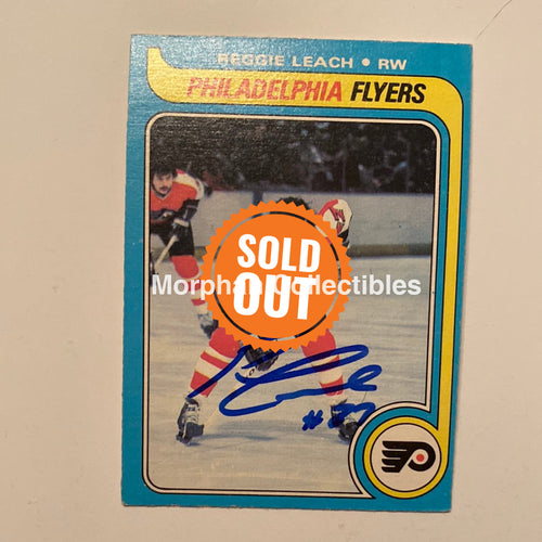 Reggie Leach Autographed Card - 1979/80 Opc