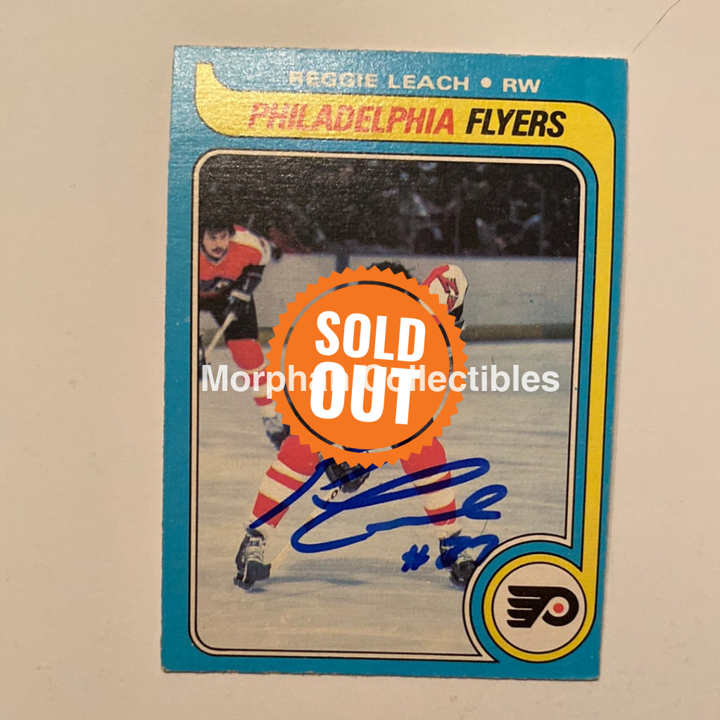 Reggie Leach Autographed Card - 1979/80 Opc