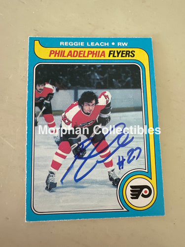 Reggie Leach - Autographed Card - 1979-80 OPC Card