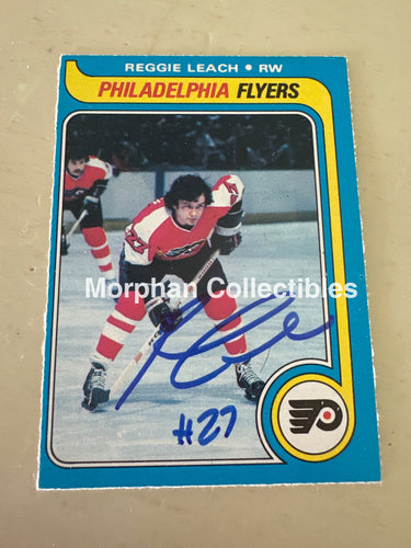 Reggie Leach - Autographed Card - 1979-80 OPC Card