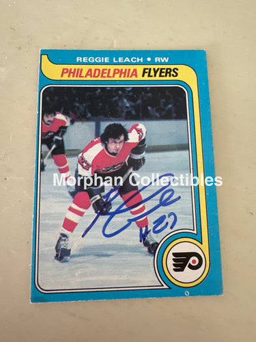 Reggie Leach - Autographed Card - 1979-80 OPC Card