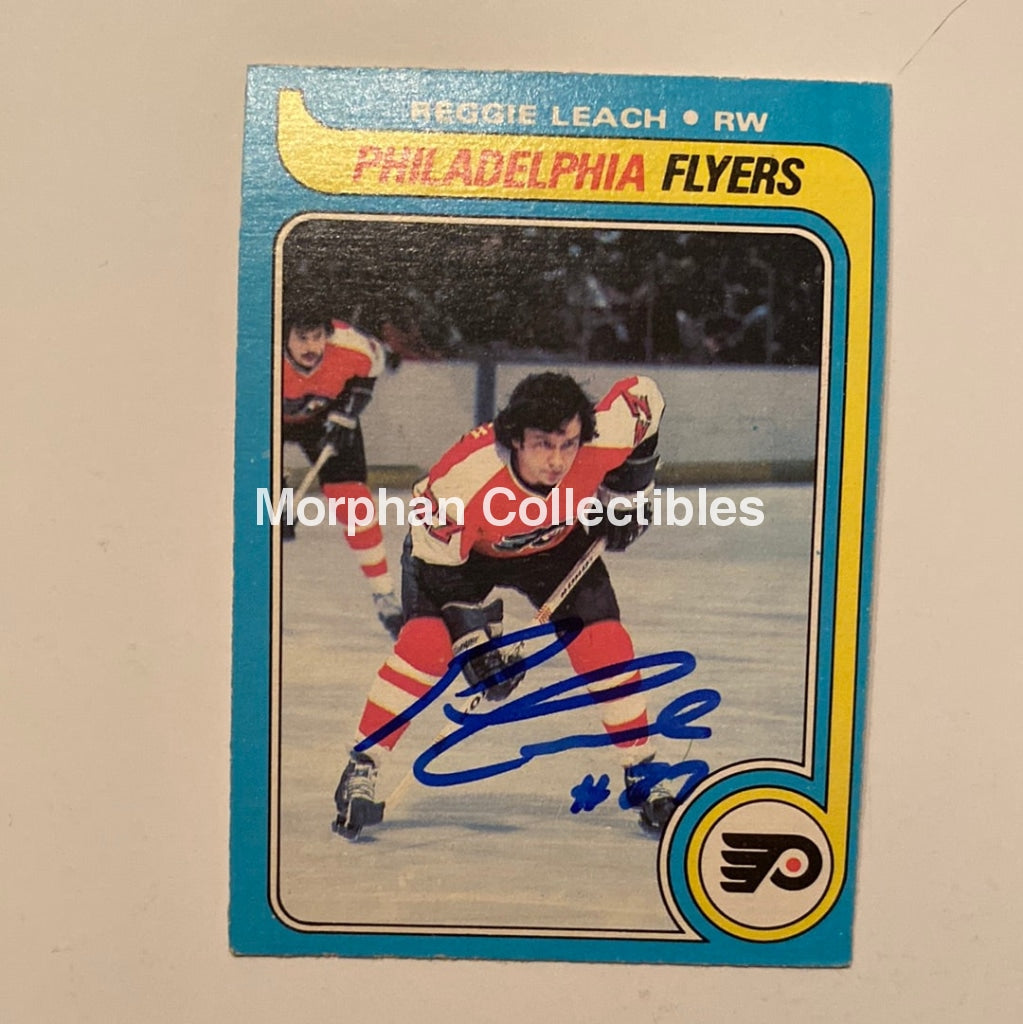 Reggie Leach Autographed Card - 1979/80 Opc