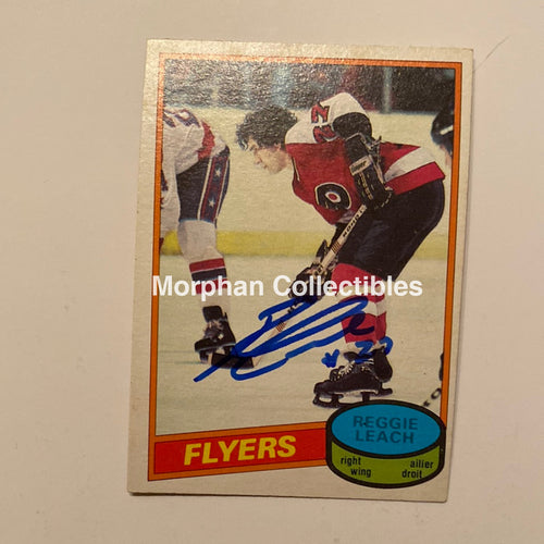 Reggie Leach Autographed Card - 1980/81 Opc