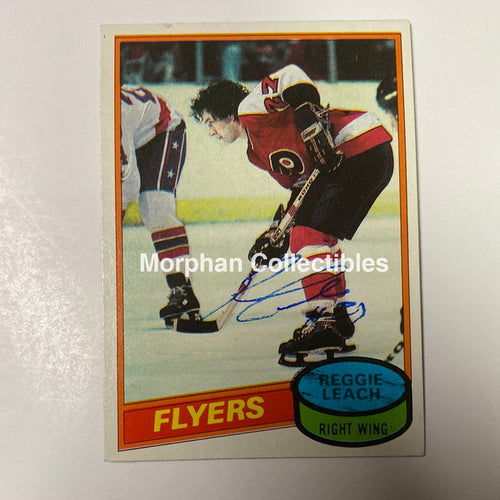 Reggie Leach Autographed Card - 1980/81 Topps