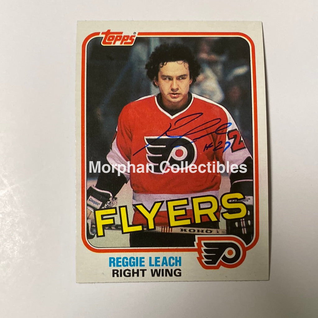 Reggie Leach Autographed Card - 1981/82 Topps