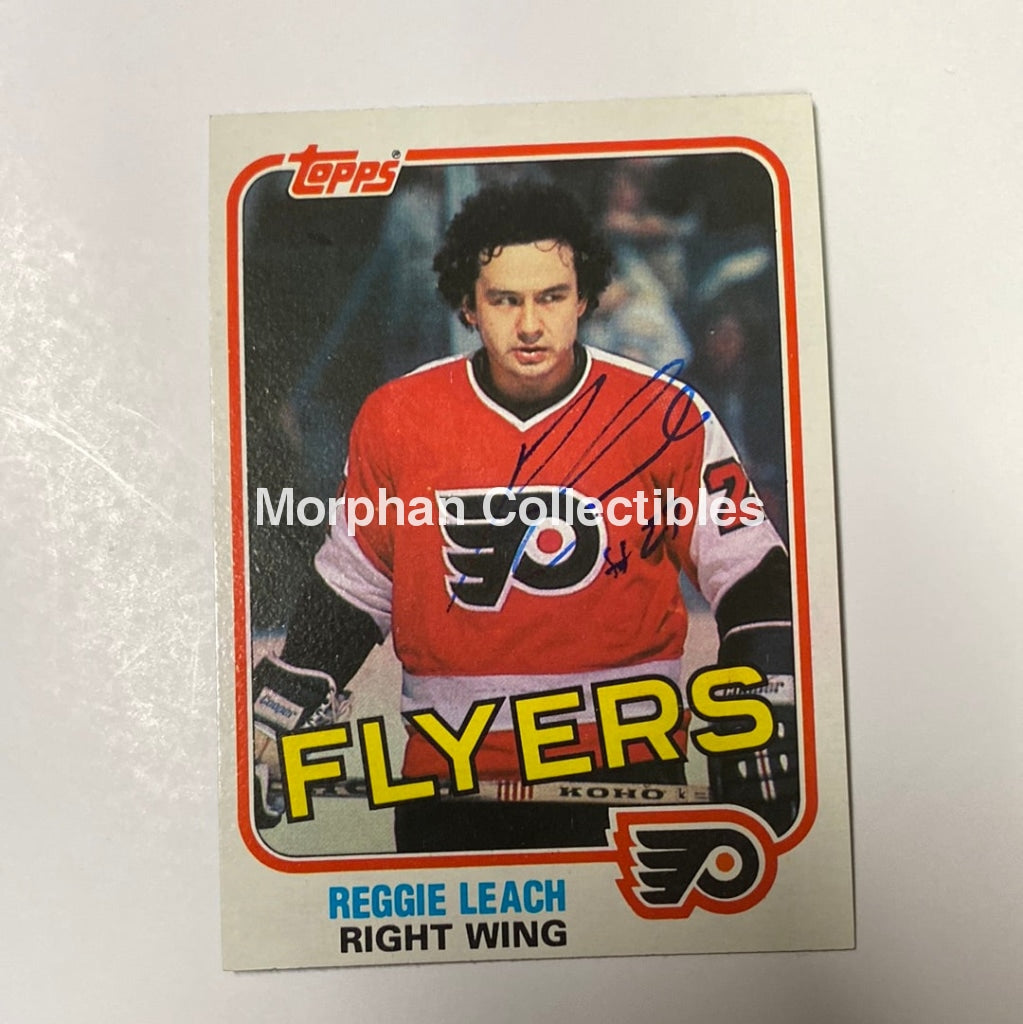 Reggie Leach Autographed Card - 1981/82 Topps