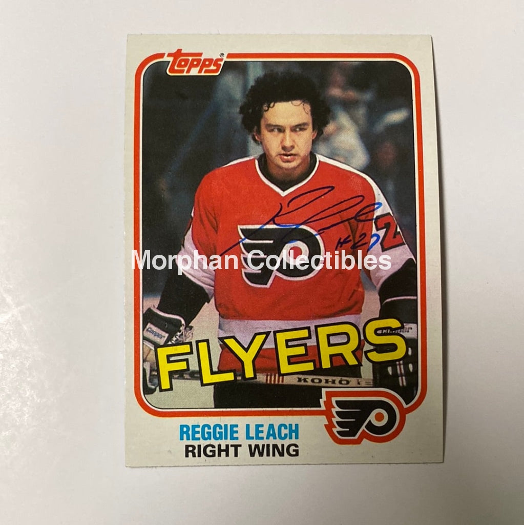 Reggie Leach Autographed Card - 1981/82 Topps