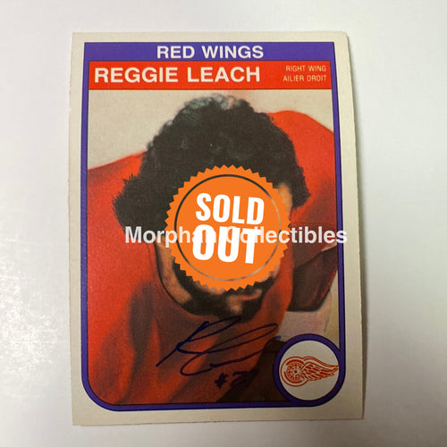 Reggie Leach Autographed Card - 1982/83 Opc