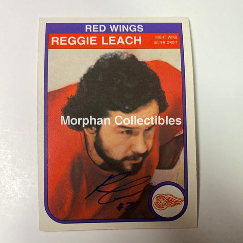 Reggie Leach Autographed Card - 1982/83 Opc