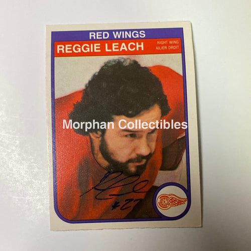 Reggie Leach Autographed Card - 1982/83 Opc