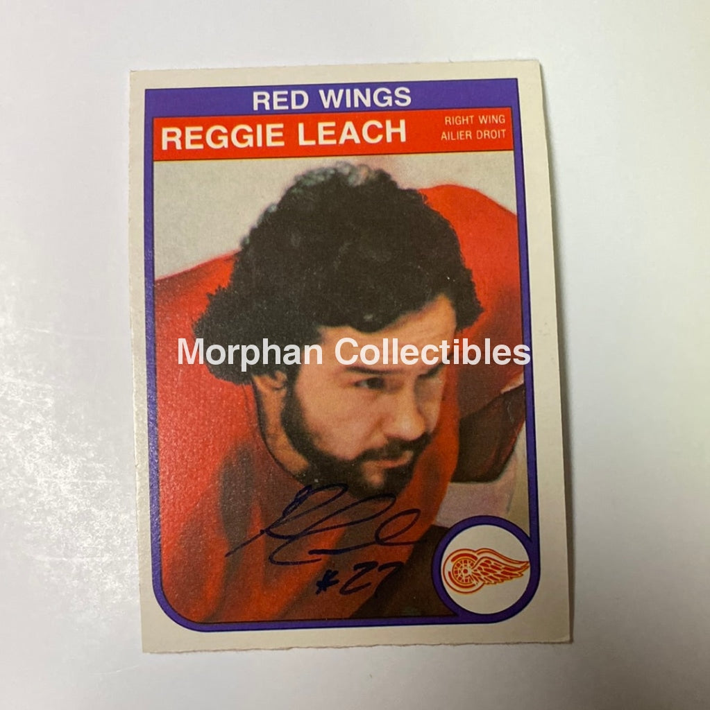 Reggie Leach Autographed Card - 1982/83 Opc