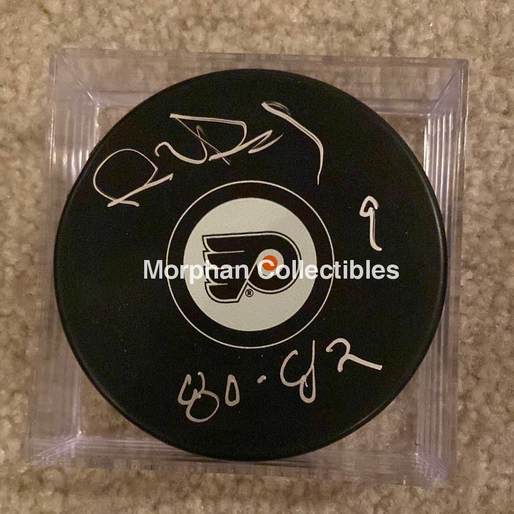 Reid Bailey - Autographed Puck Philadelphia Flyers