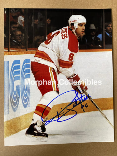 Ric Nattress Autographed Calgary Flames 8X10 Photo