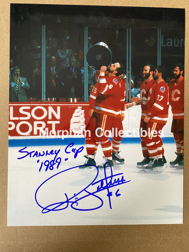 Ric Nattress Autographed Calgary Flames Stanley Cup 8X10 Photo