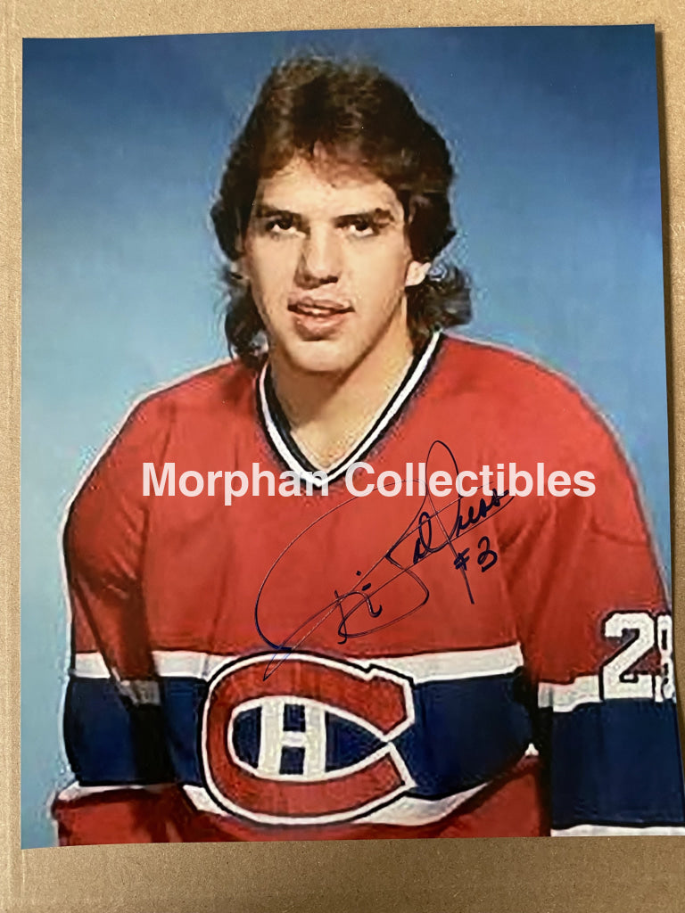 Ric Nattress Autographed (Low Quality Signature - Low Price) Montreal Canadiens 8X10 Photo
