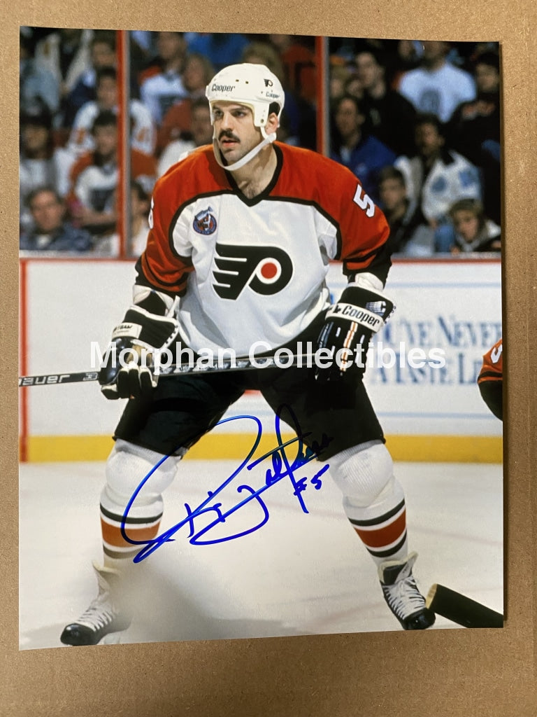 Ric Nattress Autographed Philadelphia Flyers 8X10 Photo