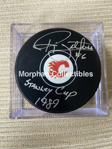 Ric Nattress - Autographed Calgary Puck