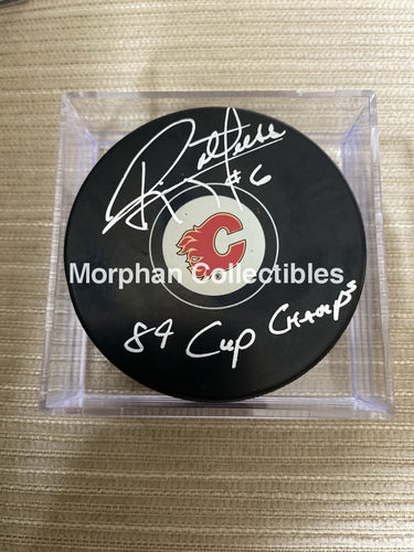 Ric Nattress - Autographed Calgary Puck