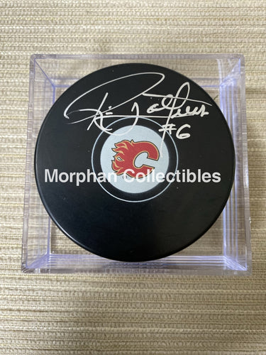 Ric Nattress - Autographed Calgary Puck