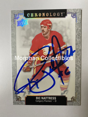 Ric Nattress - Autographed Card Upper Deck Chronology Insert Given To Players