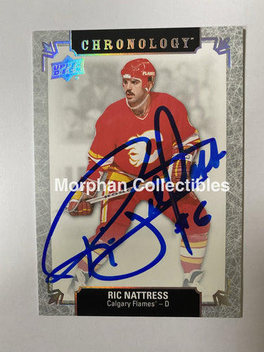 Ric Nattress - Autographed Card Upper Deck Chronology Insert Given To Players