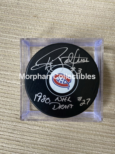 Ric Nattress - Autographed Montreal Puck