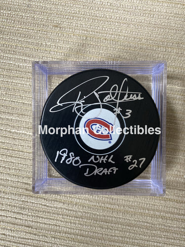 Ric Nattress - Autographed Montreal Puck