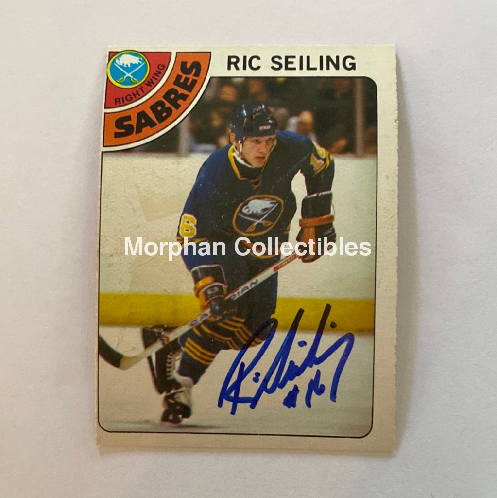 Ric Seiling - Autographed Card 1978-79 Opc Rookie