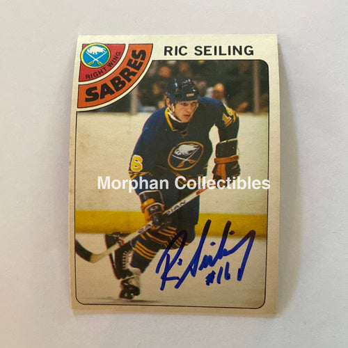Ric Seiling - Autographed Card 1978-79 Opc Rookie