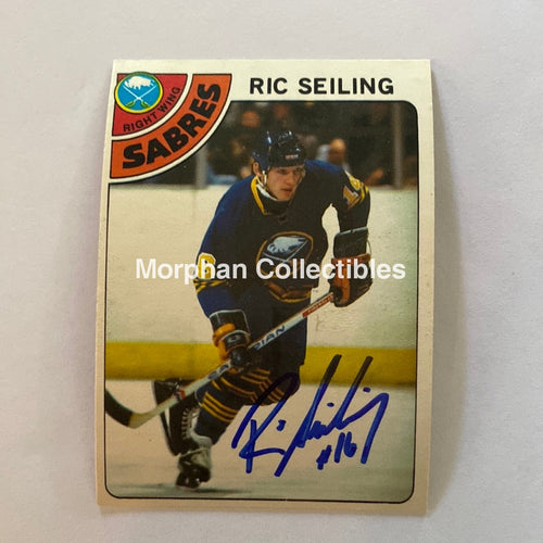 Ric Seiling - Autographed Card 1978-79 Opc Rookie