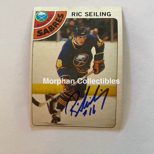 Ric Seiling - Autographed Card 1978-79 Opc Rookie