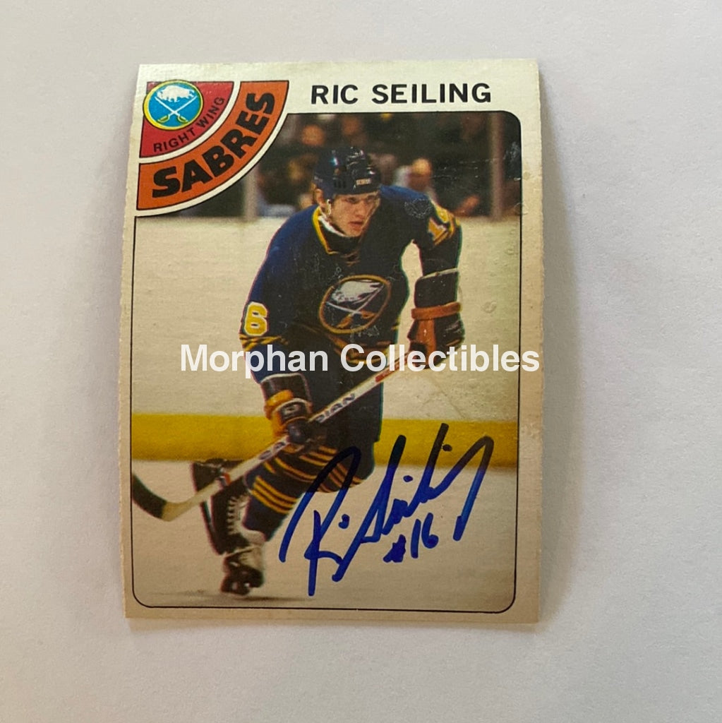 Ric Seiling - Autographed Card 1978-79 Opc Rookie