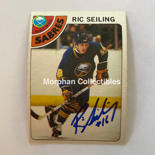 Ric Seiling - Autographed Card 1978-79 Opc Rookie