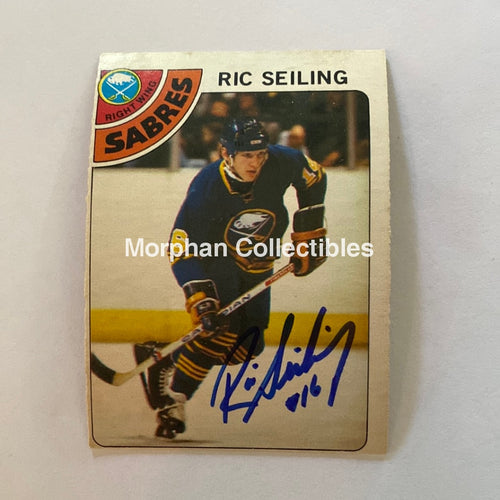 Ric Seiling - Autographed Card 1978-79 Opc Rookie