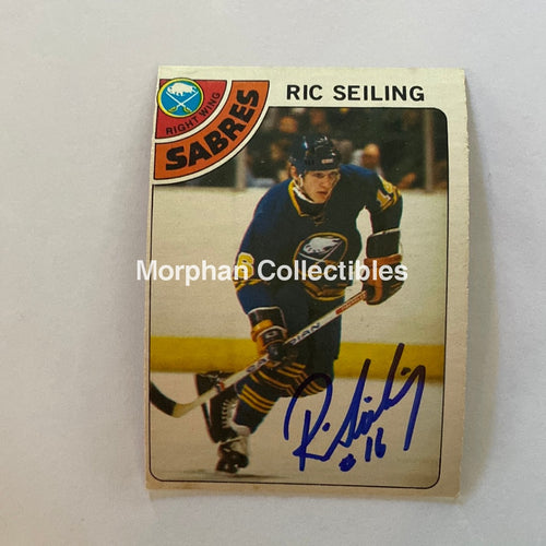 Ric Seiling - Autographed Card 1978-79 Opc Rookie