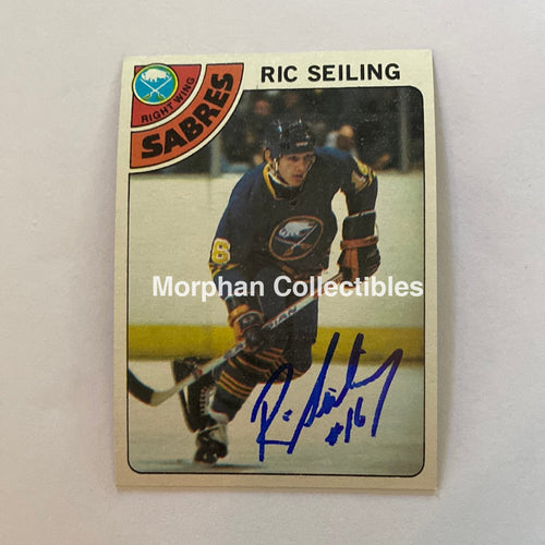 Ric Seiling - Autographed Card 1978-79 Topps Rookie