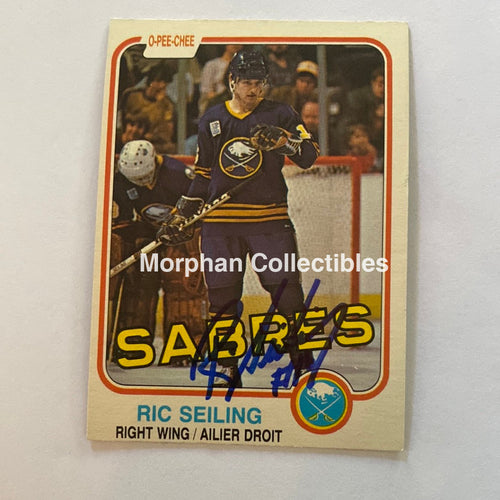 Ric Seiling - Autographed Card 1981-82 Opc