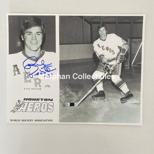 Rich Preston - Autographed 8X10 Photo Houston Aeros