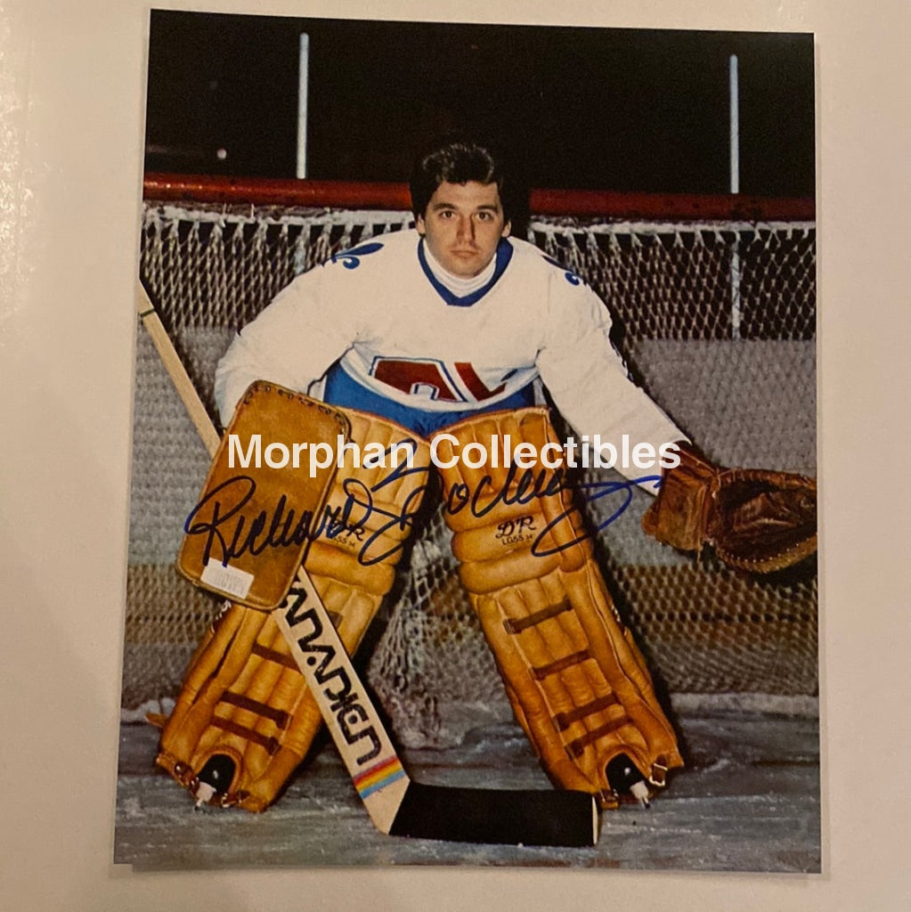 Richard Brodeur - Autographed 8X10 Photo Quebec Nordiques