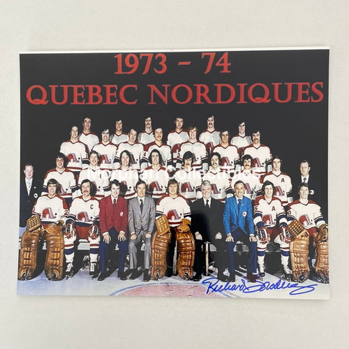 Richard Brodeur - Autographed 8X10 Photo Quebec Nordiques Team