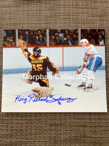 Richard Brodeur - Autographed 8X10 Photo Vancouver Canucks