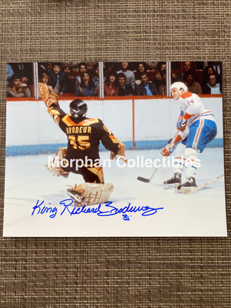 Richard Brodeur - Autographed 8X10 Photo Vancouver Canucks