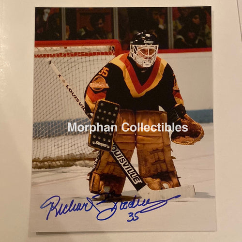 Richard Brodeur - Autographed 8X10 Photo Vancouver Canucks
