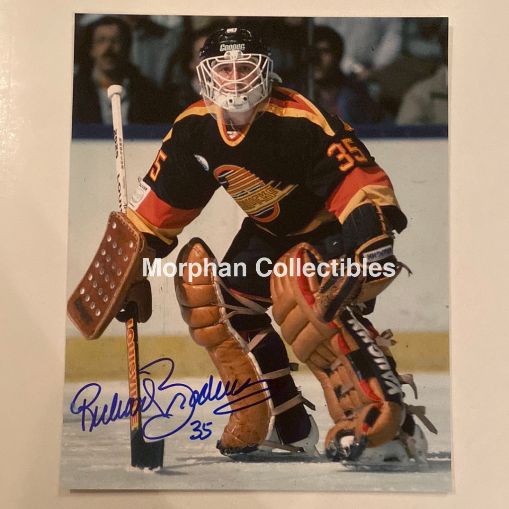 Richard Brodeur - Autographed 8X10 Photo Vancouver Canucks