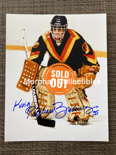 Richard Brodeur - Autographed 8X10 Photo Vancouver Canucks